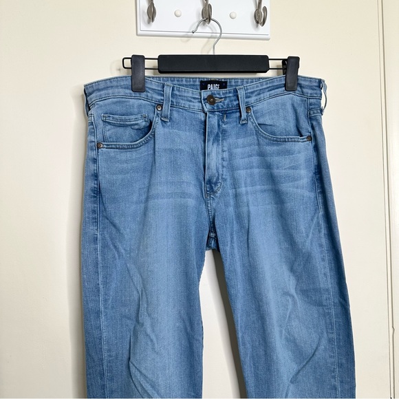 Paige Transcend Lennox Slim Fit Jeans in Liam Light Wash - Picture 3 of 9